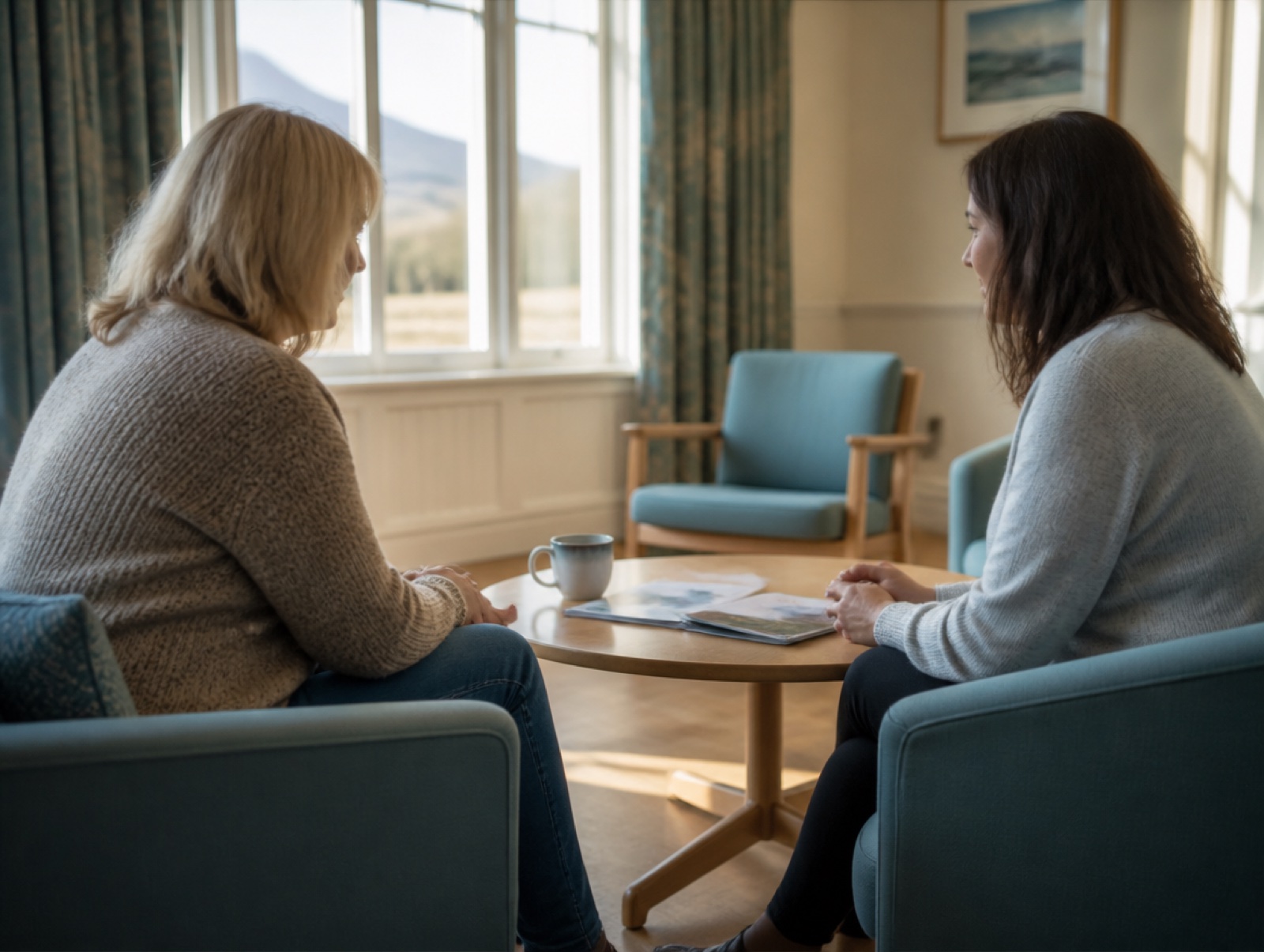 Women in a community health discussion